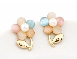 Romantic flower Stud Earrings